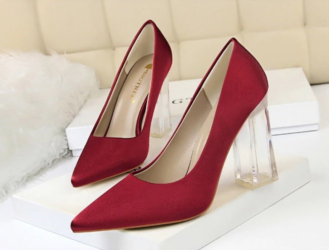High Heels Square Pumps - Easy Pickins Store