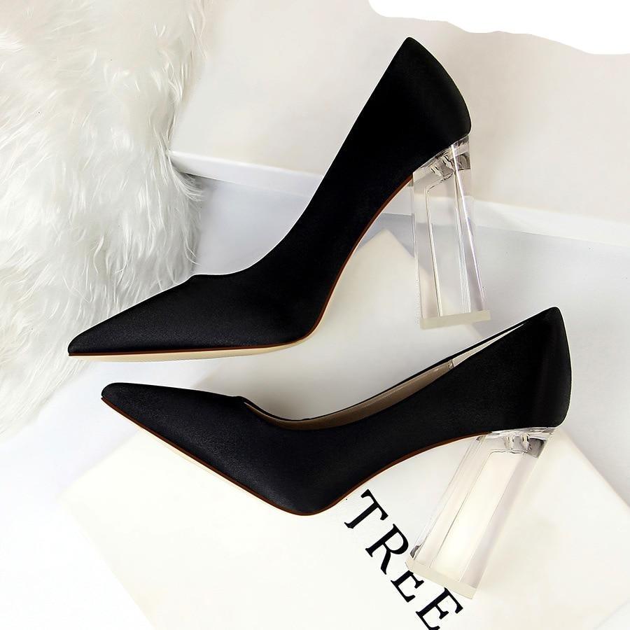 High Heels Square Pumps - Easy Pickins Store