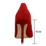 High Heels Suede Pumps Plus Sizes - Easy Pickins Store