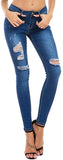 High Waist Butt Lift Stretch Ripped Skinny Jeans Distressed Denim - Easy Pickins Store