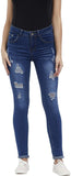 High Waist Butt Lift Stretch Ripped Skinny Jeans Distressed Denim - Easy Pickins Store