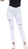 High Waist Butt Lift Stretch Ripped Skinny Jeans Distressed Denim - Easy Pickins Store