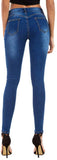 High Waist Butt Lift Stretch Ripped Skinny Jeans Distressed Denim - Easy Pickins Store