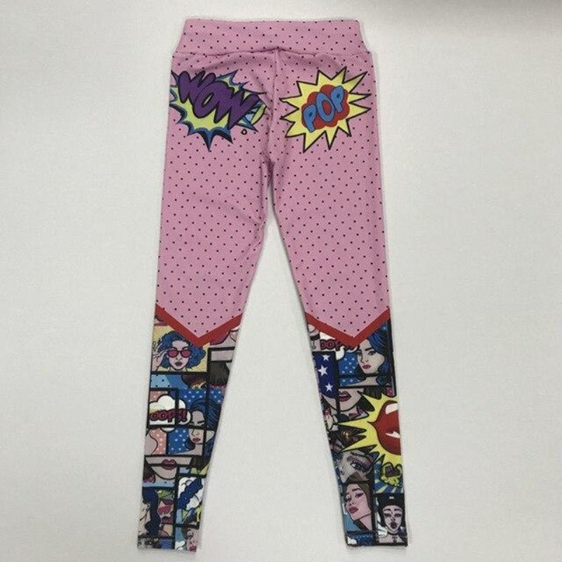 High Waist Cartoon Push - Up Leggings - Easy Pickins Store