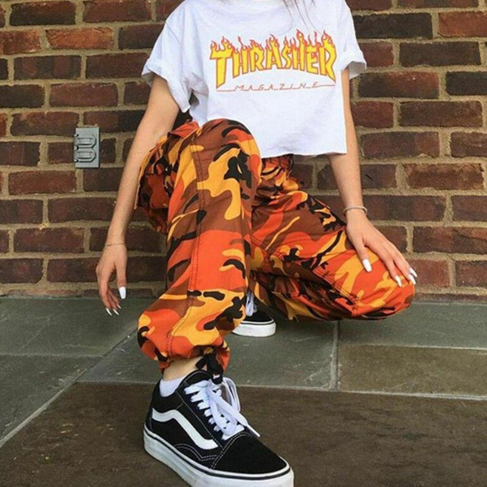 High Waist Hip Hop Long Camouflage Pants - Easy Pickins Store
