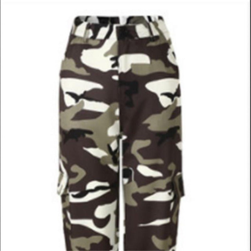 High Waist Hip Hop Long Camouflage Pants - Easy Pickins Store