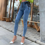 High Waist Hips Tight Jeans - Easy Pickins Store
