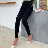 High Waist Hips Tight Jeans - Easy Pickins Store