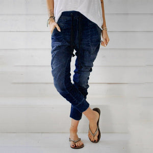 High Waist Jeans Loose Denim - Easy Pickins Store