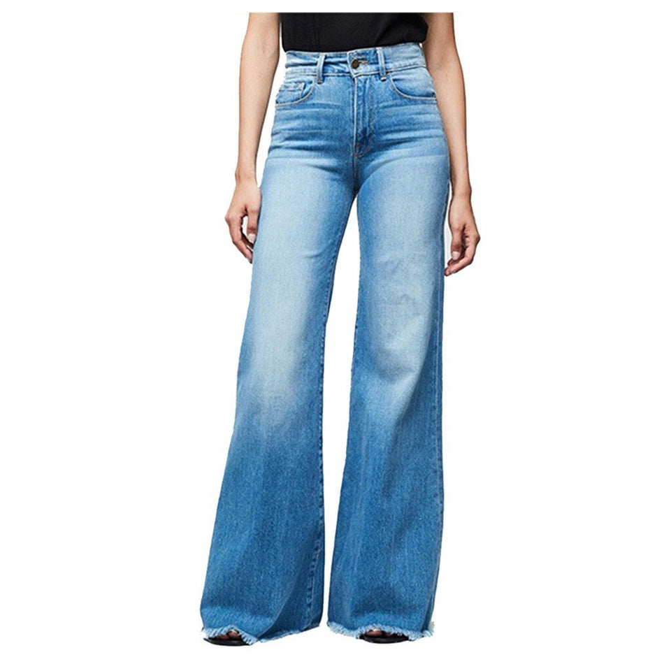 High Waist Jeans Wide Legs - Easy Pickins Store
