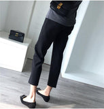 High Waist Long Pants Loose Straight Black Grey - Easy Pickins Store