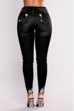 High Waist Push Up Ripped Stretch Jeans Denim - Easy Pickins Store