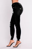 High Waist Push Up Ripped Stretch Jeans Denim - Easy Pickins Store