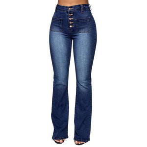 High Waist Straight Jeans Skinny Wide Leg Denim - Easy Pickins Store