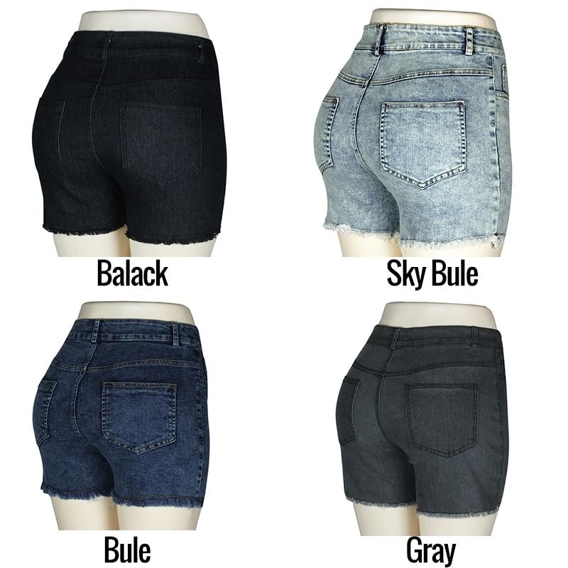 High Wasted Denim Shorts Push Up Skinny Slim - Easy Pickins Store