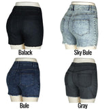 High Wasted Denim Shorts Push Up Skinny Slim - Easy Pickins Store