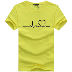 Hip Hop T-shirt Love Printed Short Sleeve - Easy Pickins Store
