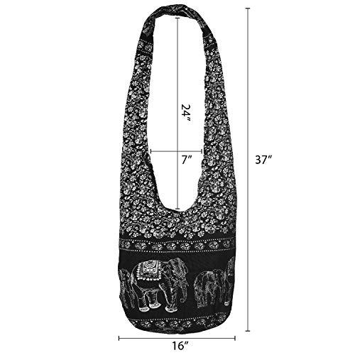 Hippie Bag Elephant Sling Cross Body Purse Zip Pocket - Easy Pickins Store