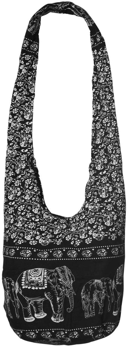 Hippie Bag Elephant Sling Cross Body Purse Zip Pocket - Easy Pickins Store