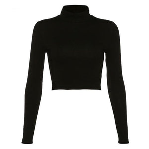 Hollow Out Backless Long Sleeve T-Shirt - Easy Pickins Store