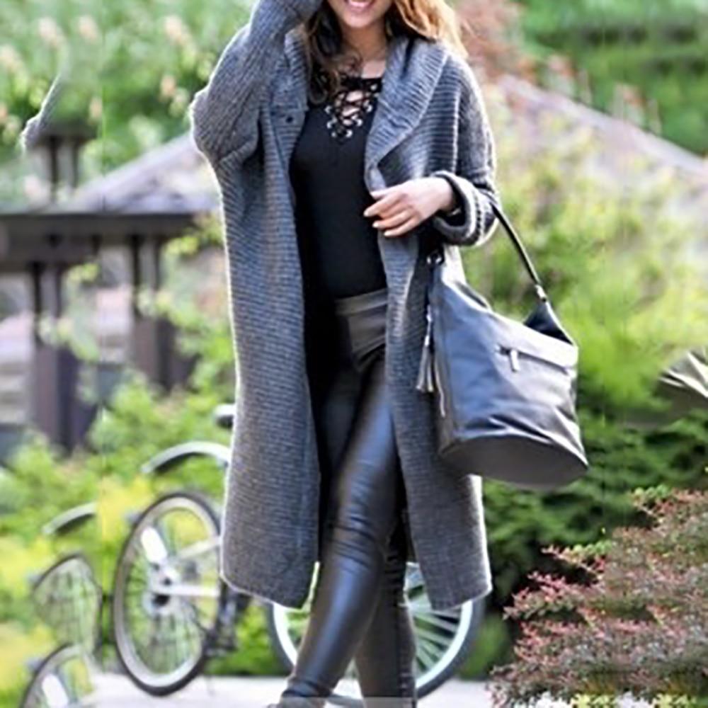 Hooded Knitting Outwear Long Sleeve Cardigan - Easy Pickins Store