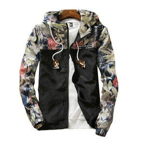 Hooded Windbreaker Sweater Zipper Lightweight Jacket - Easy Pickins Store