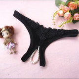 Hot Sexy Lingerie Lace Women G String Bowknot Low Waist Pearl Thongs Panties Latex Panties Briefs Lingerie Hot Erotic Underwear|latex panties|panties latex|sexy latex underwear - Easy Pickins Store