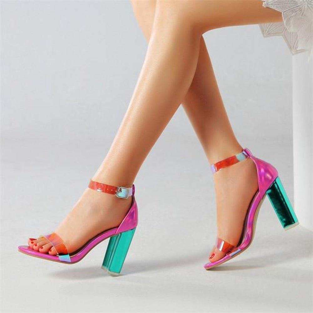Jelly Sandals Open Toe High Heels - Easy Pickins Store
