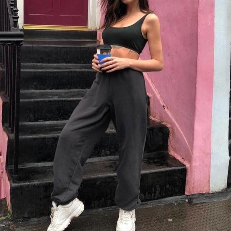 Joggers Wide Leg SweatPants Women High Waist Pants Streetwear - Easy Pickins Store