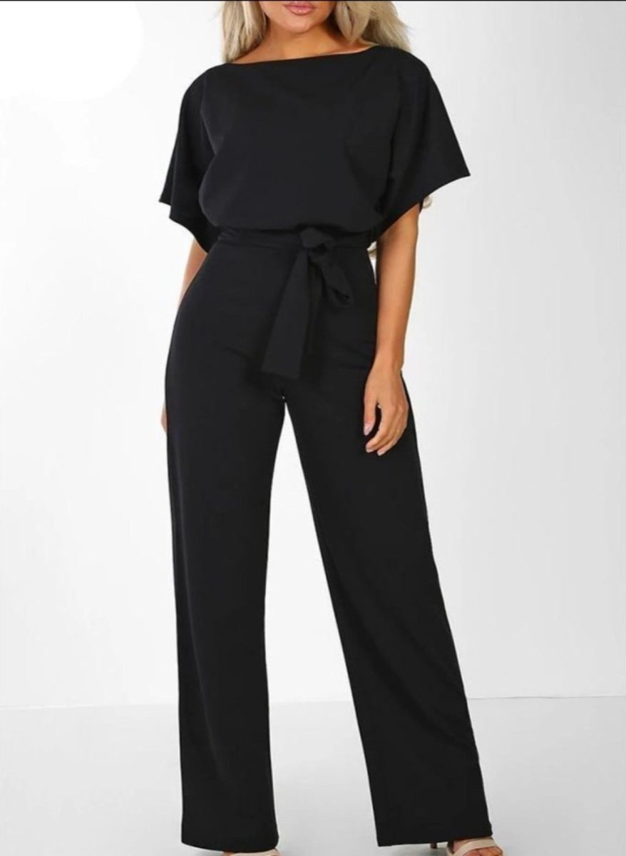 Jumpsuit Streetwear Romper Lace up Short Sleeve - Easy Pickins Store