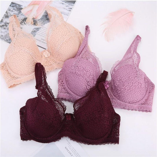 Lace Deep V Plus Size Bralette - Easy Pickins Store