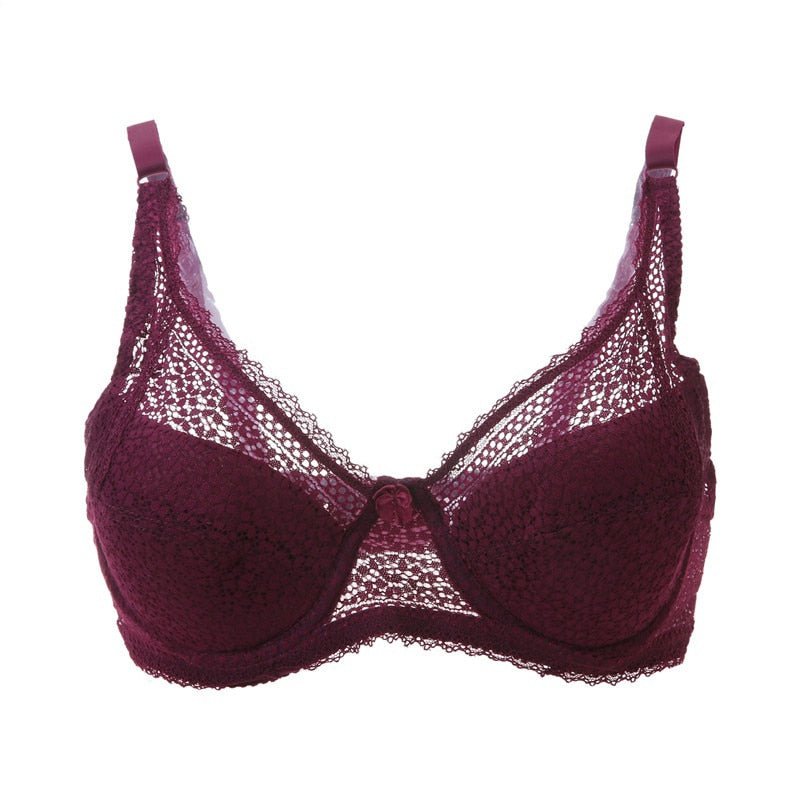 Lace Deep V Plus Size Bralette - Easy Pickins Store