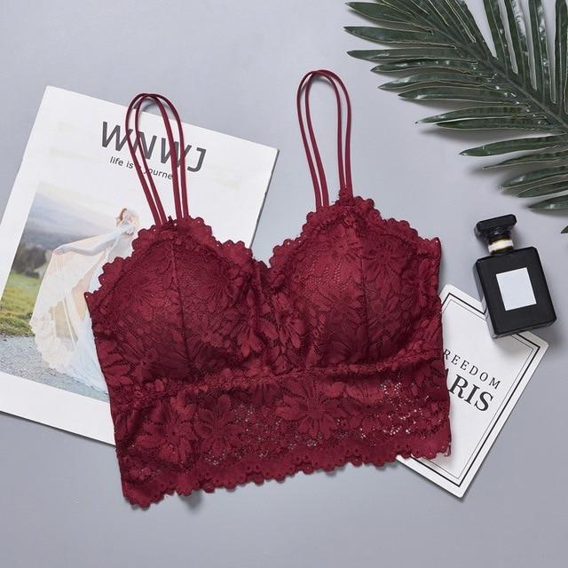 Lace Floral Bra Tank Underwear Brassiere - Easy Pickins Store
