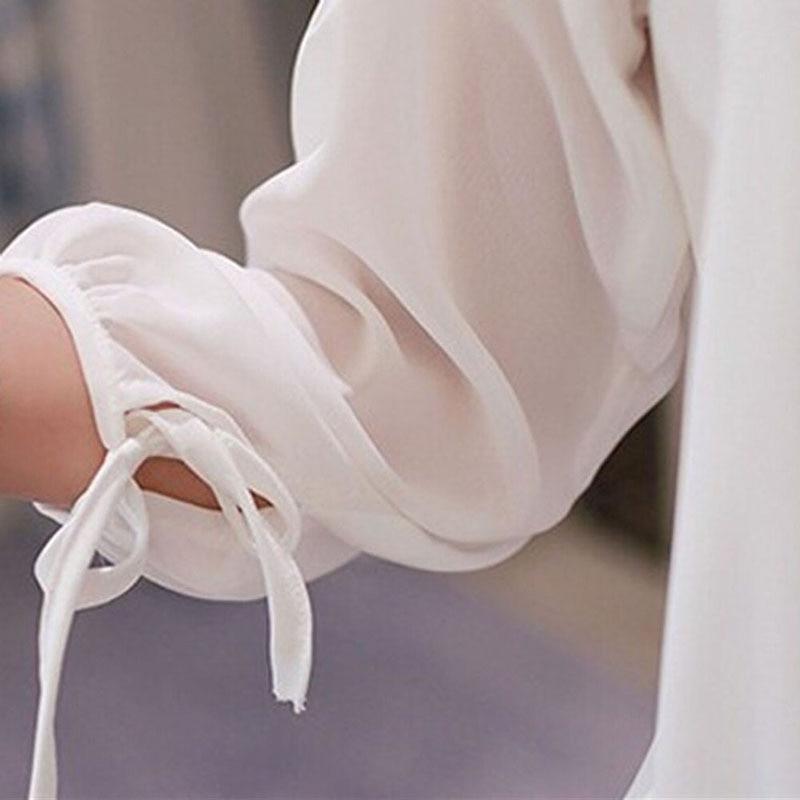 Lace Hollow Collar Chiffon Backless 3/4 Sleeve Blouse - Easy Pickins Store