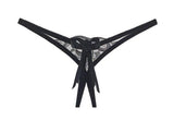 Lace Open Crotch Panties Straps Bow Tie Free Size - Easy Pickins Store