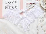 Lace Open Crotch Panties Straps Bow Tie Free Size - Easy Pickins Store
