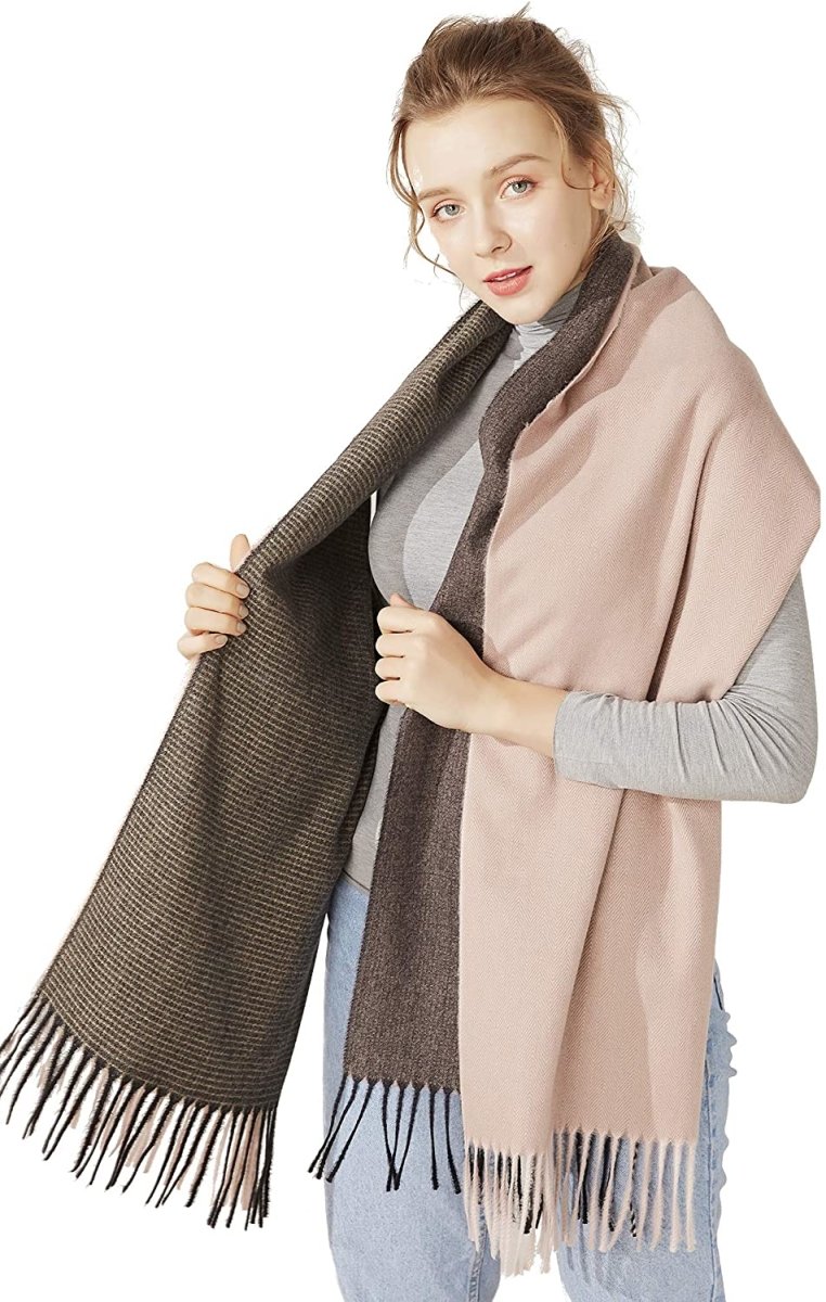 Large Blanket Scarf Cozy Plaid Tartan Wrap Super Soft Shawl Cape - Easy Pickins Store