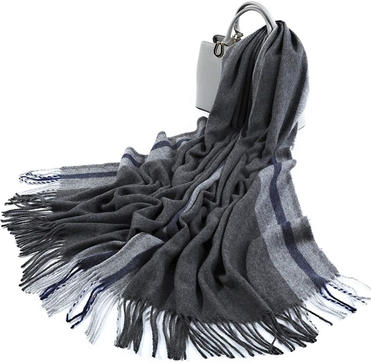 Large Blanket Scarf Cozy Plaid Tartan Wrap Super Soft Shawl Cape - Easy Pickins Store