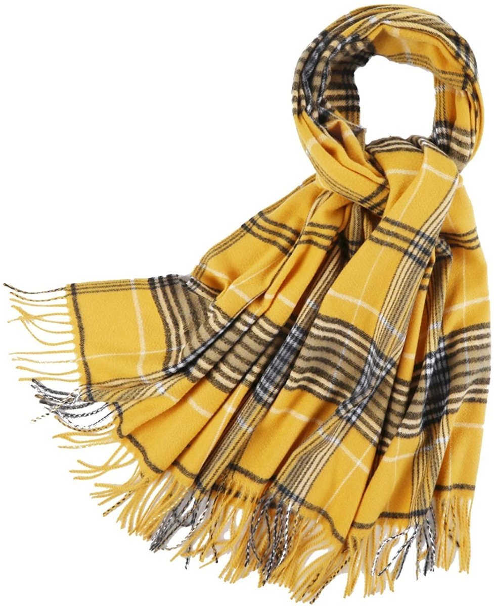 Large Blanket Scarf Cozy Plaid Tartan Wrap Super Soft Shawl Cape - Easy Pickins Store