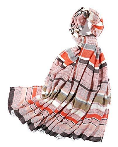 Large Blanket Scarf Cozy Plaid Tartan Wrap Super Soft Shawl Cape - Easy Pickins Store