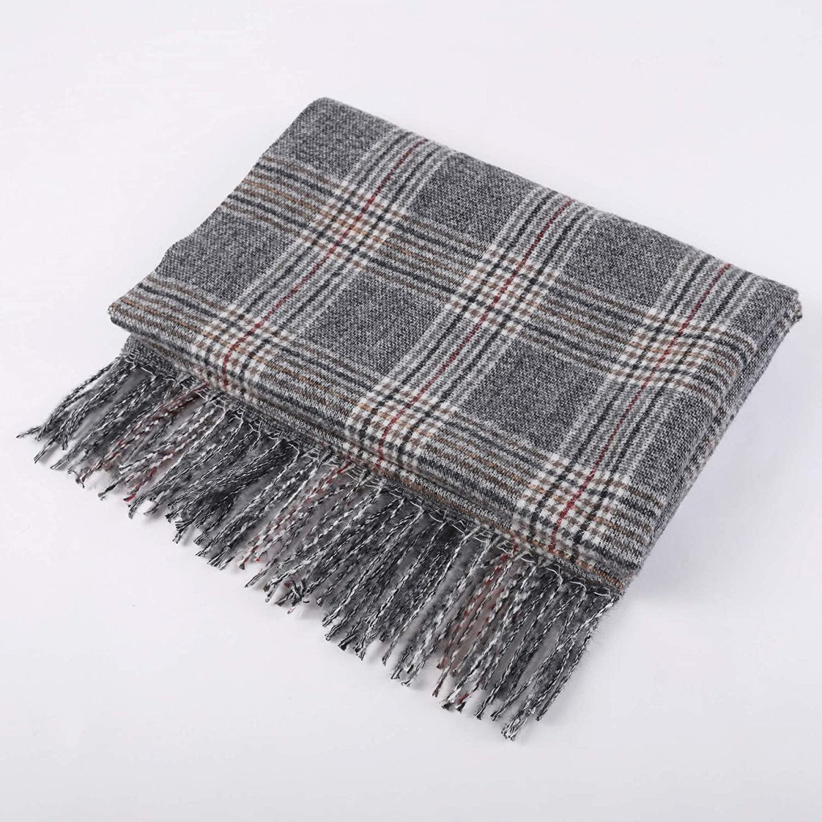 Large Blanket Scarf Cozy Plaid Tartan Wrap Super Soft Shawl Cape - Easy Pickins Store