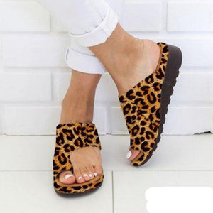 Leather Comfy Platform Flat Sole Soft Big Toe Sandals Orthopedic - Easy Pickins Store