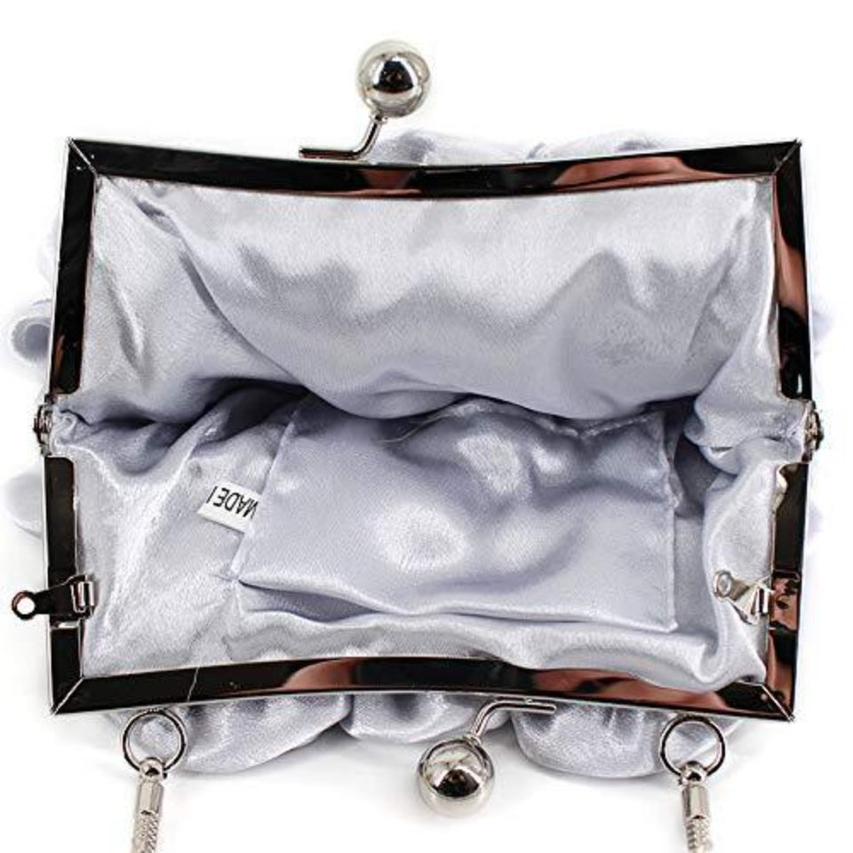 Leather Dome Satchel Handbag Tote Bride Bag - Easy Pickins Store