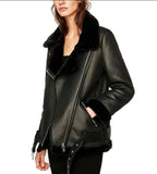 Leather Faux Fur Thicken Warm Slim Coat - Easy Pickins Store