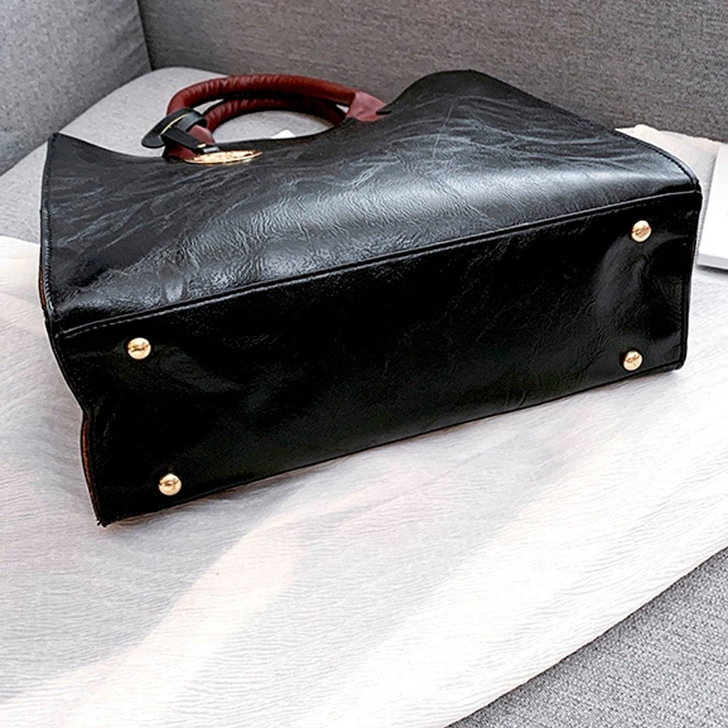 Leather Handbag Shoulder Wallet Set 0f 3 - Easy Pickins Store