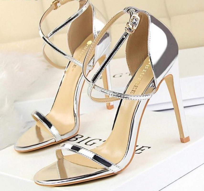Leather High Heels Pumps - Easy Pickins Store