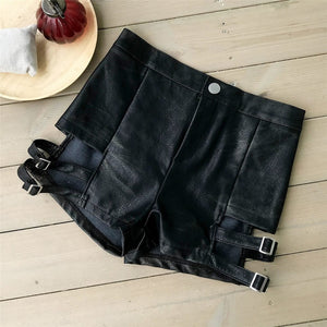 Leather Mini Shorts Slim Hip - Easy Pickins Store