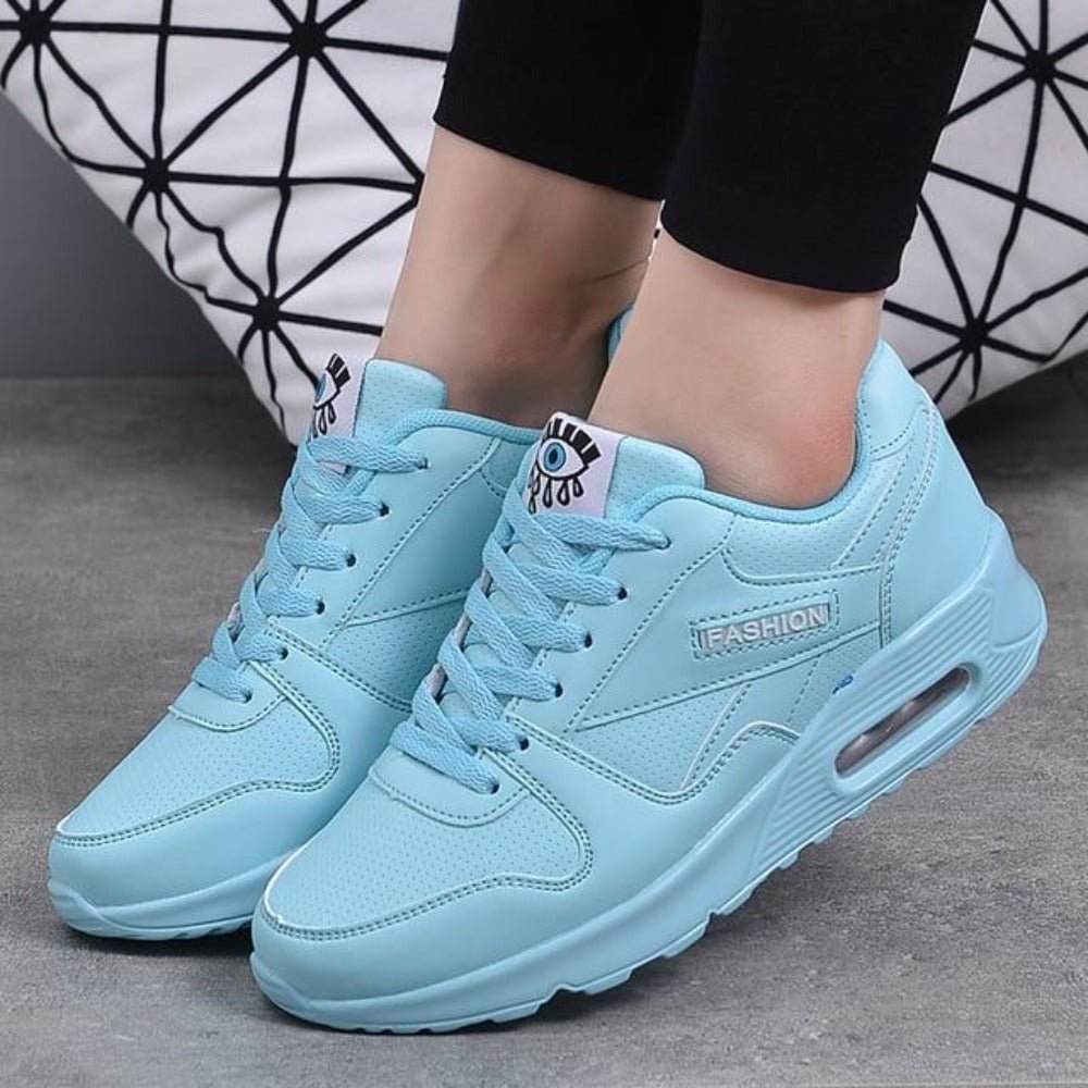 Leather Platform Light Weight Vulcanize Sneakers - Easy Pickins Store