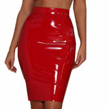 Leather Skirt Bodycon Sexy Solid Short Pencil - Easy Pickins Store