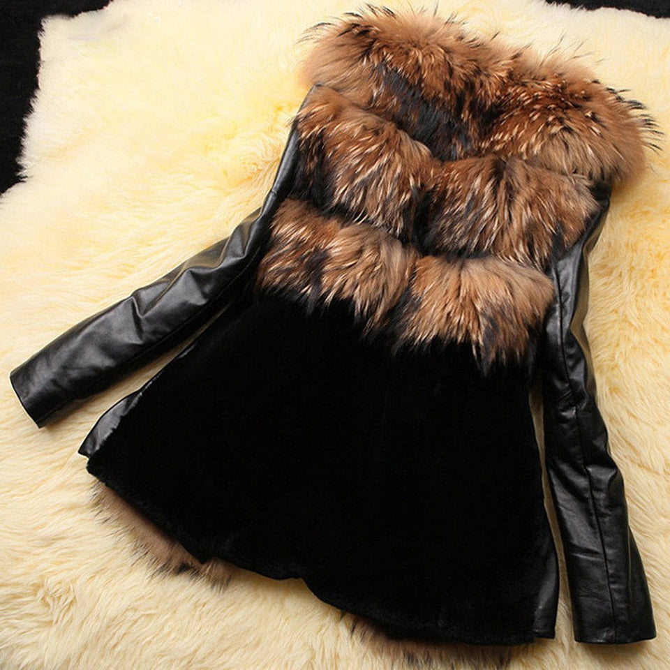 Leather Zipper Jacket Slim Biker Coat Punk - Easy Pickins Store